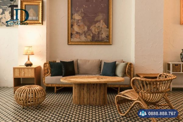 Nội thất mây tre đan trong phong cách nào