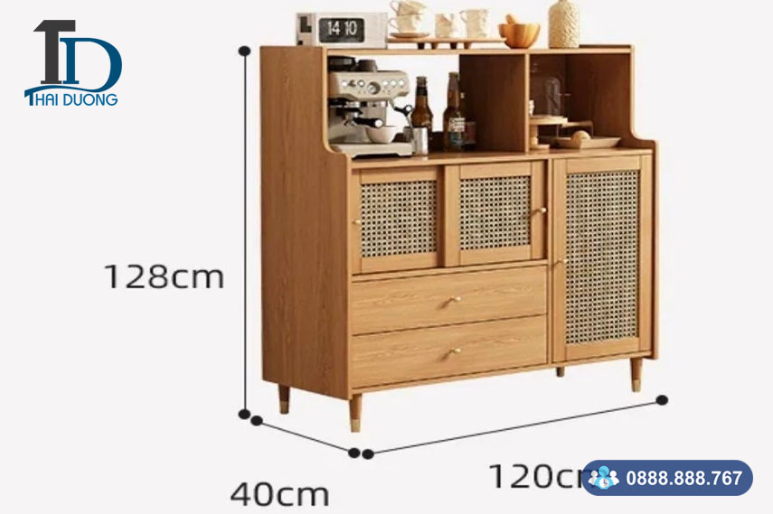 Tủ bếp cánh mây