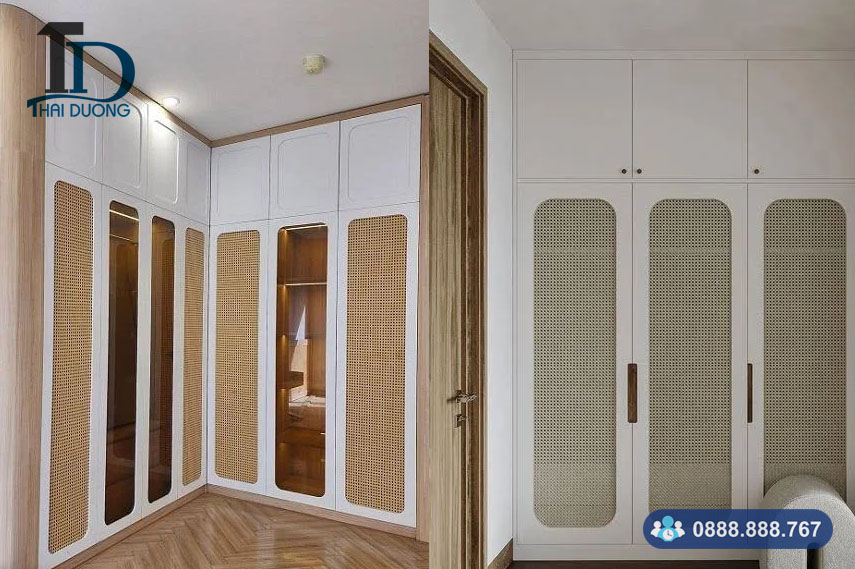 Tủ quần áo cánh mây mắt cáo