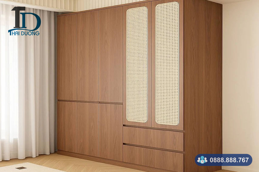 Tủ quần áo cánh mây mắt cáo